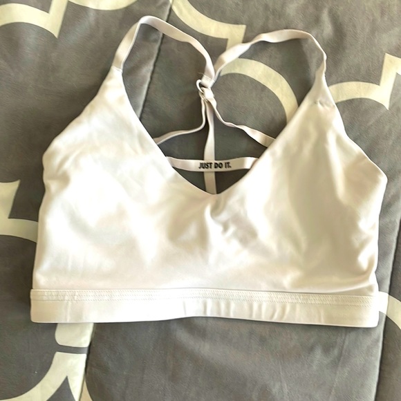 White sports bra. In good condition. A little bit of wear signs.